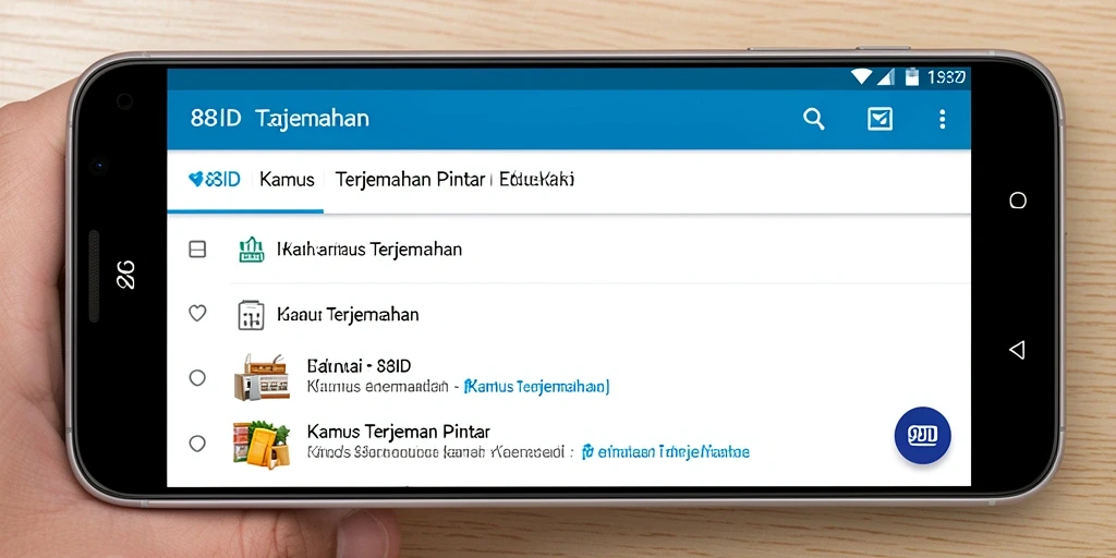Antarmuka aplikasi 88ID yang sederhana dan mudah dipahami.