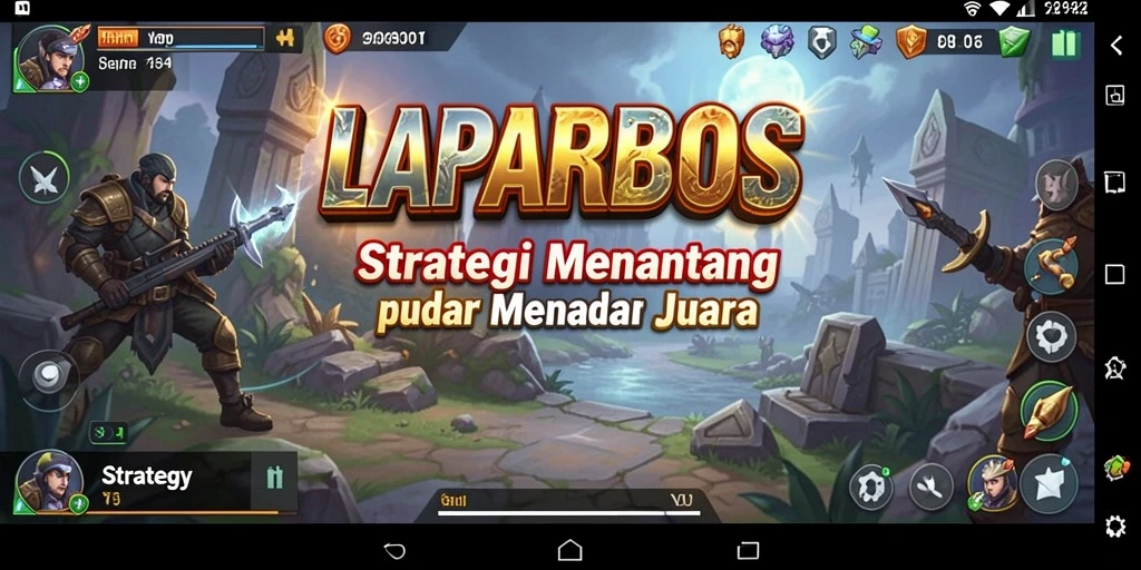 Antarmuka menarik dengan fitur strategis di LAPARBOS