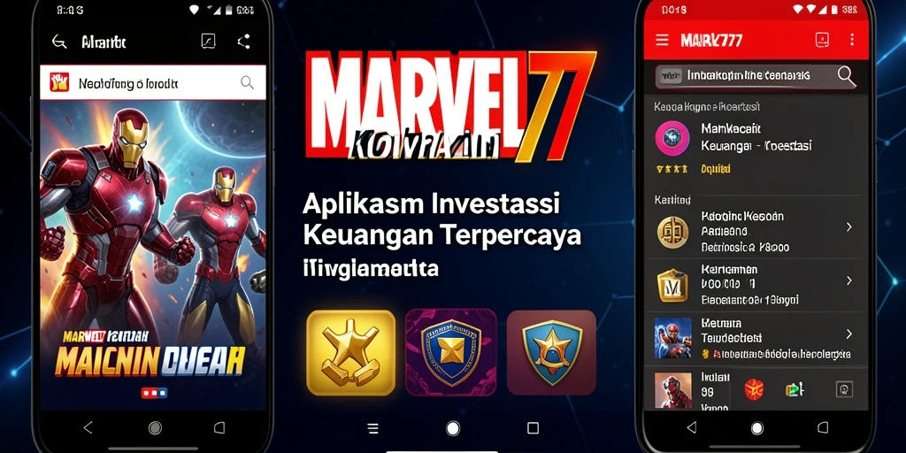 Tampilan utama MARVEL77 menampilkan fungsi investasi yang simpel dan efektif.