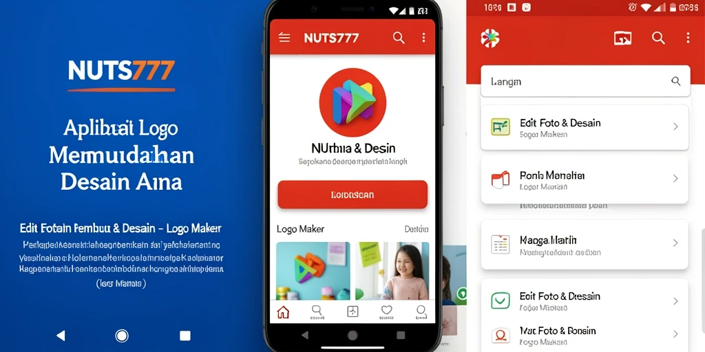 Antarmuka pengguna NUTS777 yang sederhana dan fungsional.