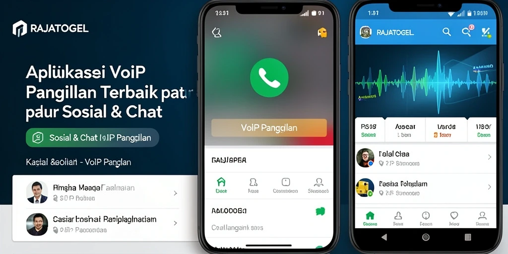 Antarmuka RAJATOGEL yang sederhana dan fungsi VoIP Panggilan.