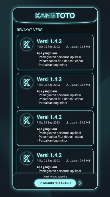 Riwayat Versi kangtoto Untuk Pengguna Android